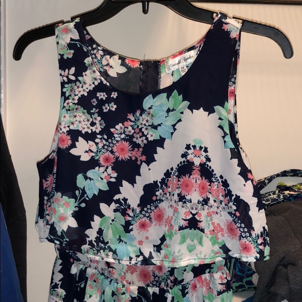 Emerald Sundae Floral Dress XS